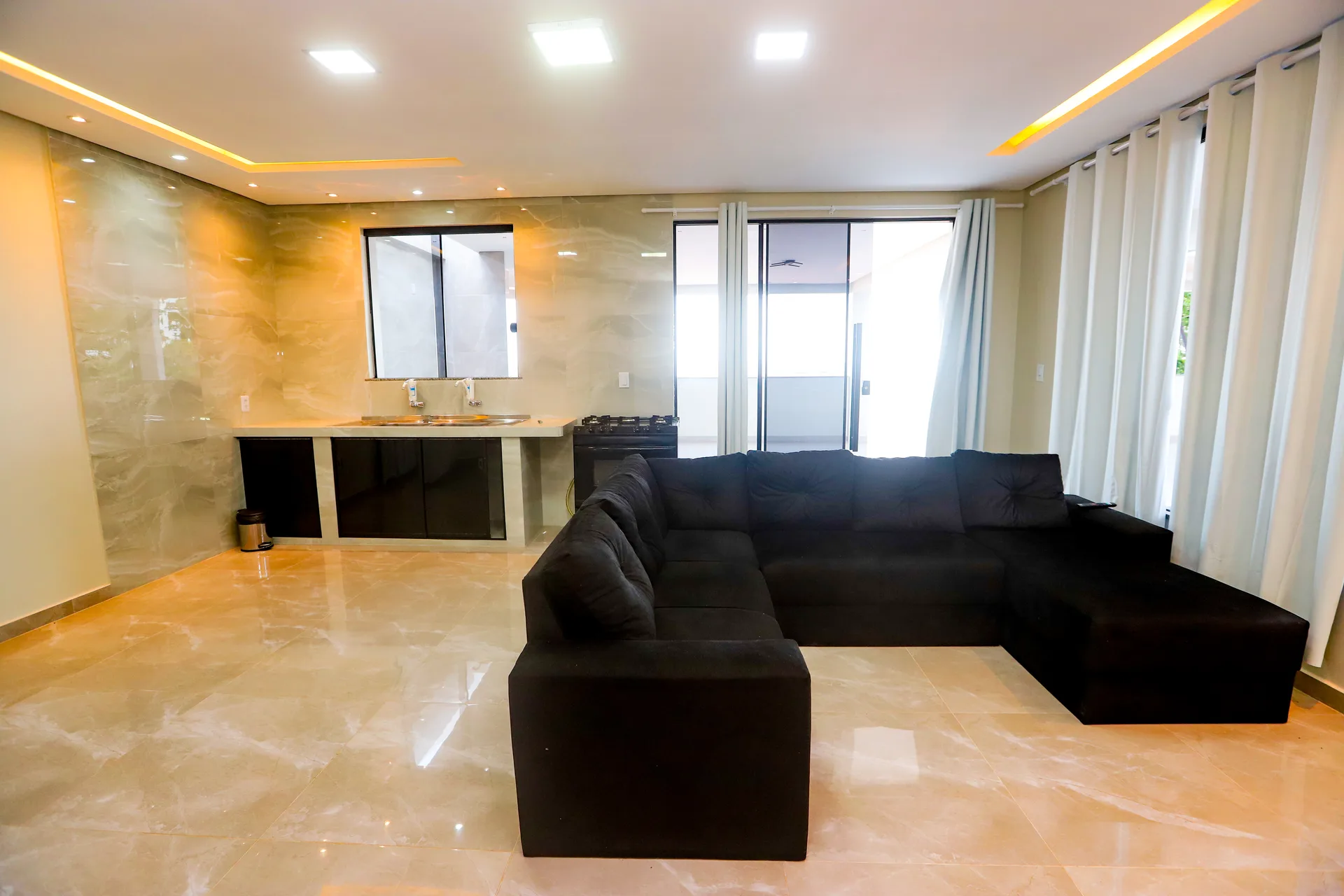 Sala de estar do hotel